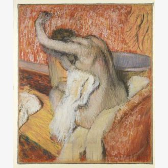After the Bath – Woman Drying Herself